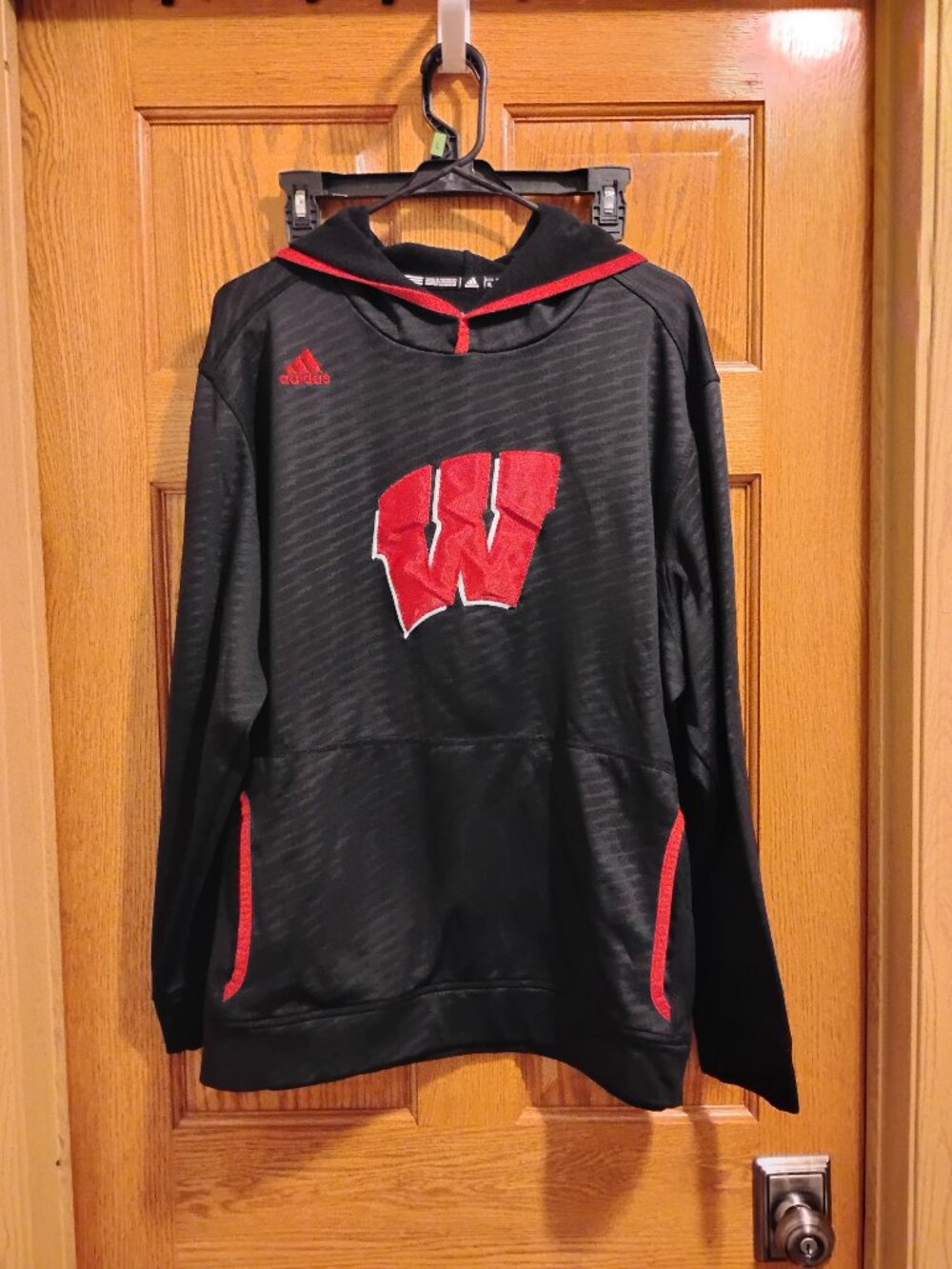 Adidas Wisconsin Badgers Hoodie Sweatshirt Men's XL